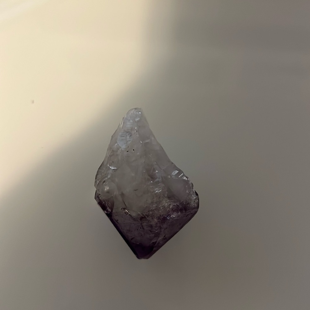 Unknown Crystal - Palm Size - Purple & White